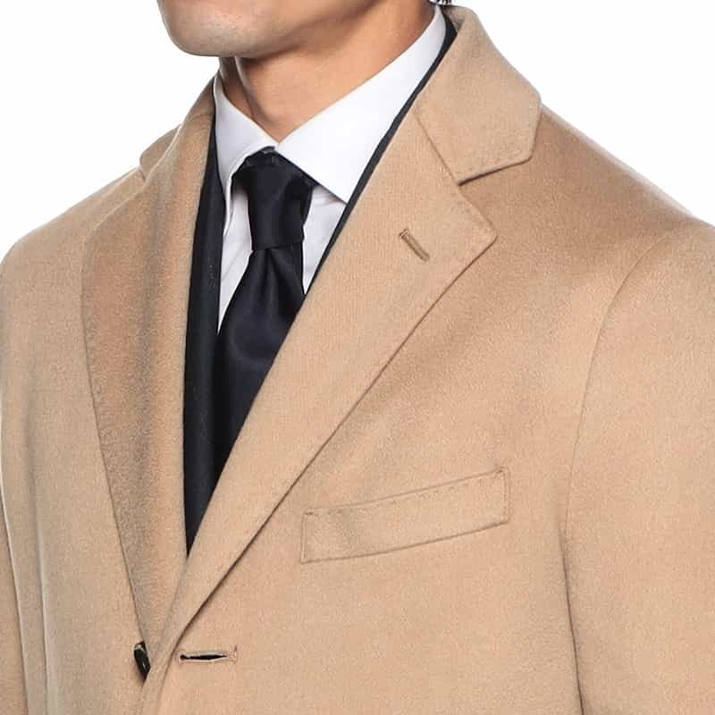 BARNEYS NEW YORK カシミヤチェスターコート CAMEL