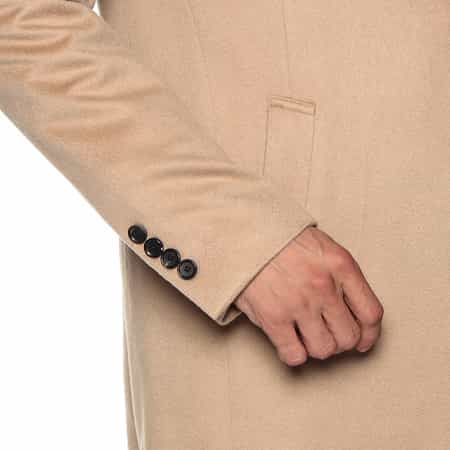 【未使用級】カシミヤ チェスターコート 44 バーニーズニューヨーク キャメル ウールカシミヤチェスターコート（2180746）｜BARNEYS NEW YORK