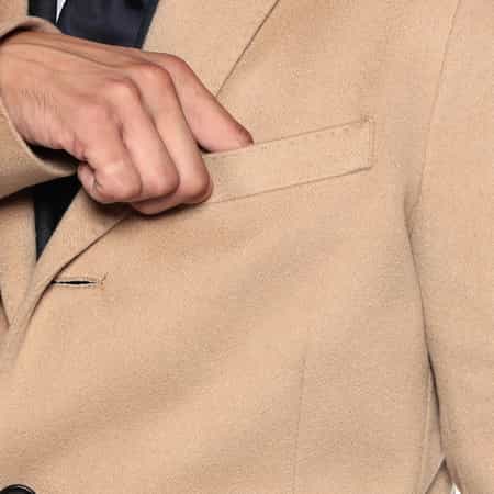 【未使用級】カシミヤ チェスターコート 44 バーニーズニューヨーク キャメル BARNEYS NEWYORK バーニーズ ニューヨーク カシミヤ チェスター