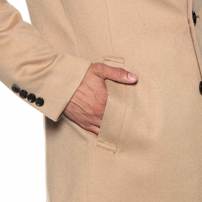 BARNEYS NEW YORK カシミヤチェスターコート CAMEL