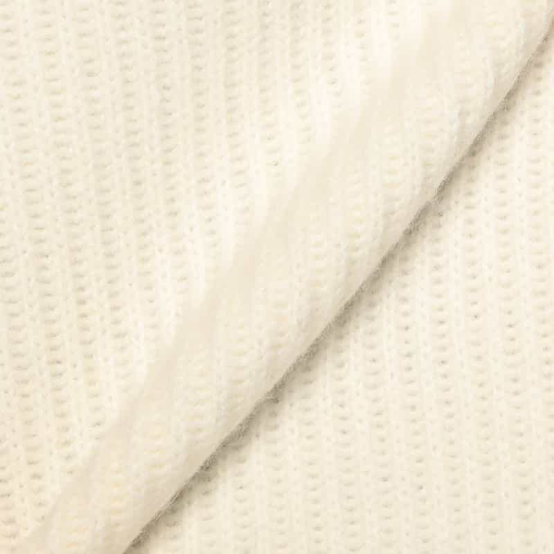 BARNEYS NEW YORK ウール タートルネックニットプルオーバー WHITE