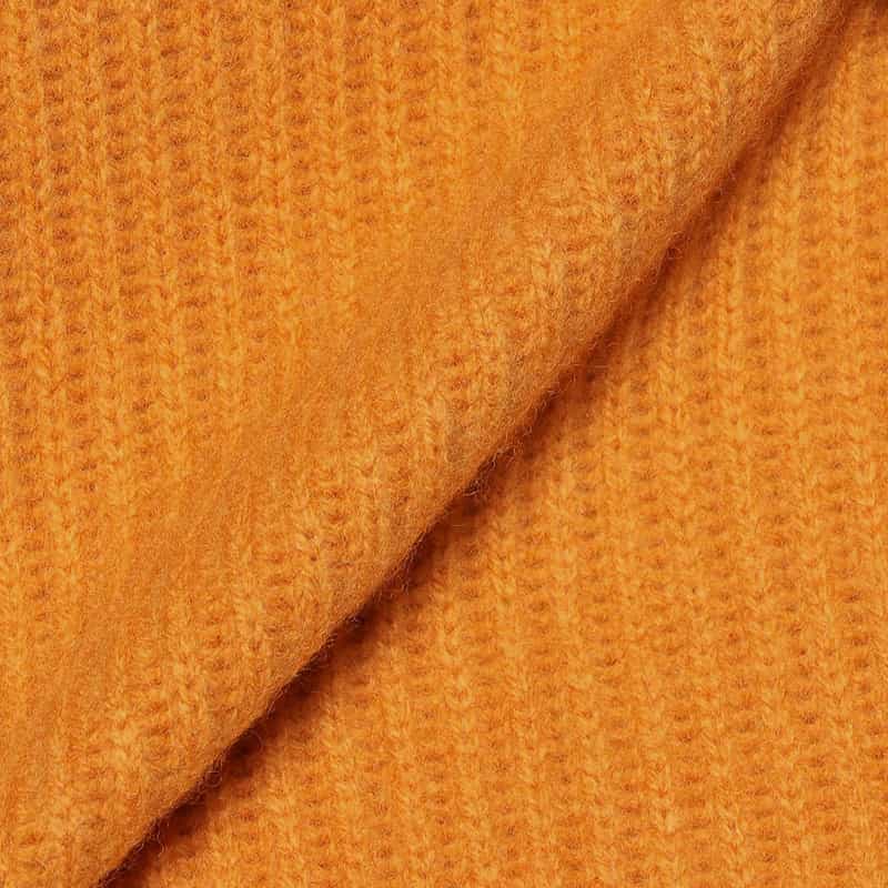 BARNEYS NEW YORK ウール タートルネックニットプルオーバー ORANGE