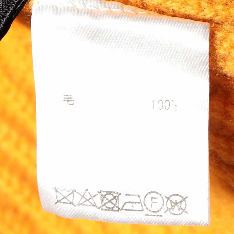 BARNEYS NEW YORK ウール タートルネックニットプルオーバー ORANGE