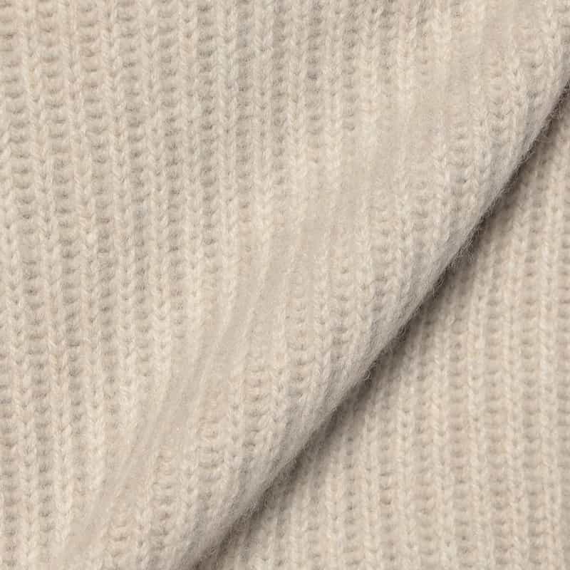 BARNEYS NEW YORK ウール タートルネックニットプルオーバー GRAY BEIGE