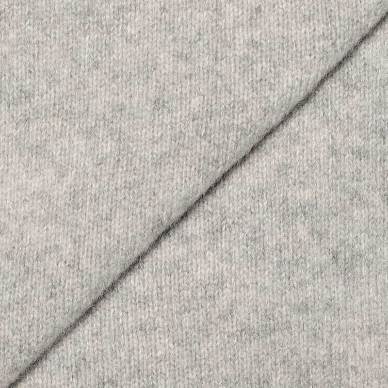 BARNEYS NEW YORK ウールカシミヤ素材フリルネック ニットドレス GRAY