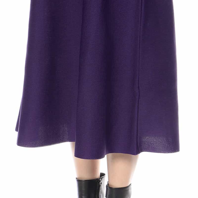 BARNEYS NEW YORK ウォッシャブルバルーンスリーブニットドレス PINK