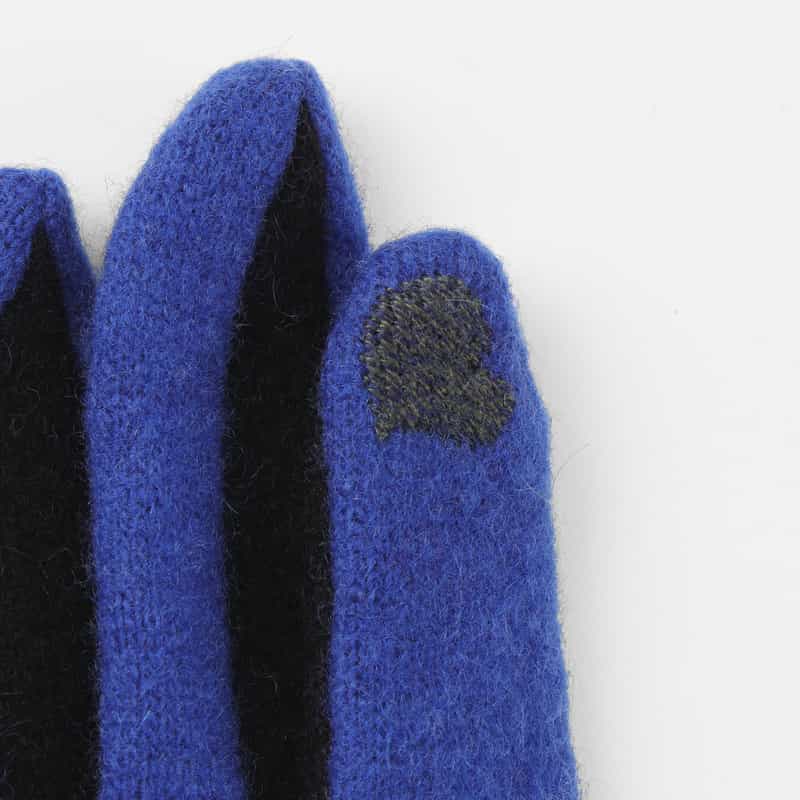 BARNEYS NEW YORK ウール素材グローブ（タッチパネル対応） BLUE