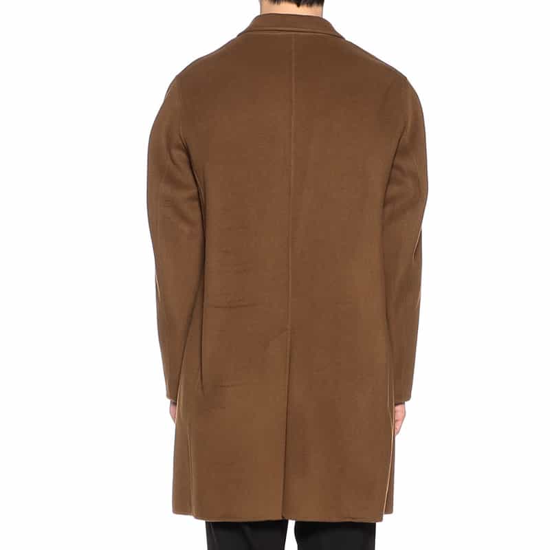 BARNEYS NEW YORK ダブルフェイスチェスターコート BROWN