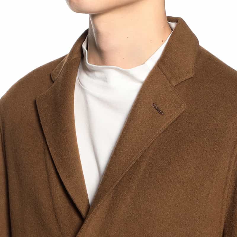 BARNEYS NEW YORK ダブルフェイスチェスターコート BROWN