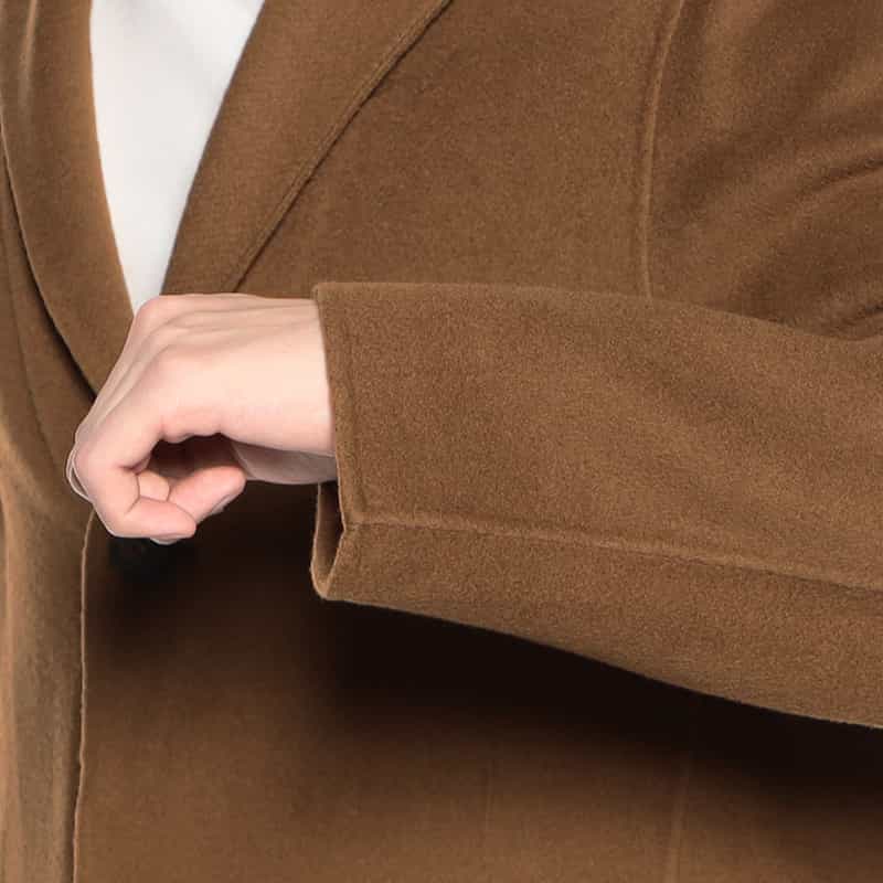 BARNEYS NEW YORK ダブルフェイスチェスターコート BROWN