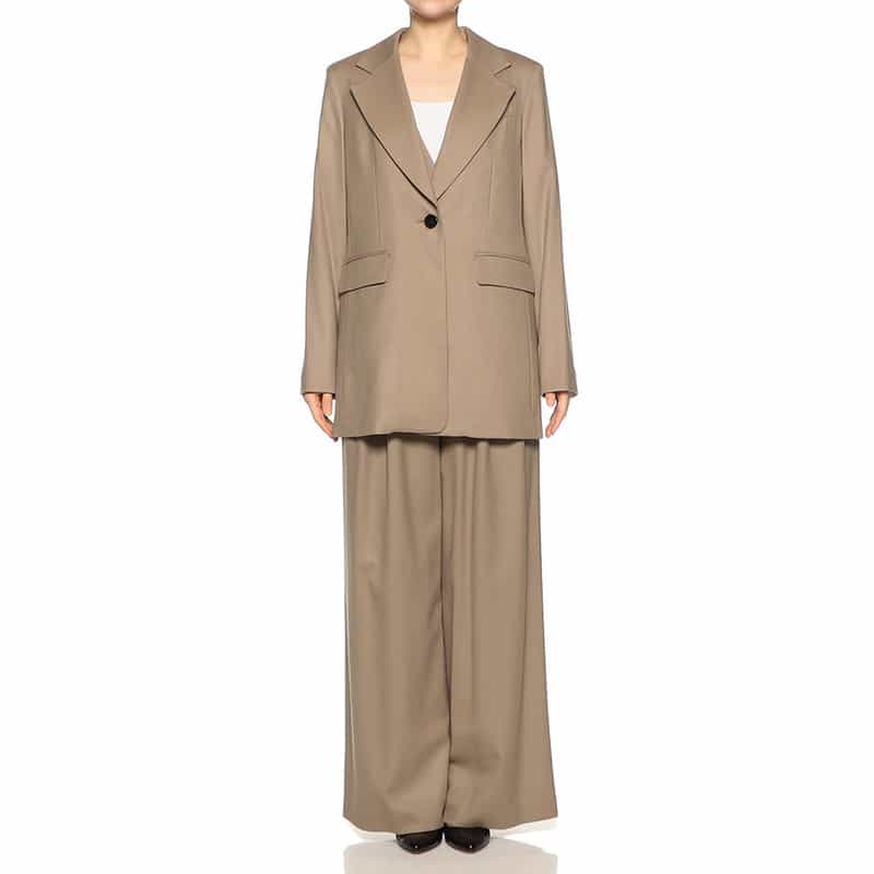 BARNEYS NEW YORK セットアップテーラードジャケット CAMEL