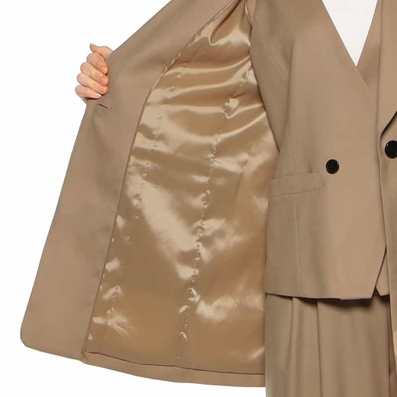 BARNEYS NEW YORK セットアップテーラードジャケット CAMEL