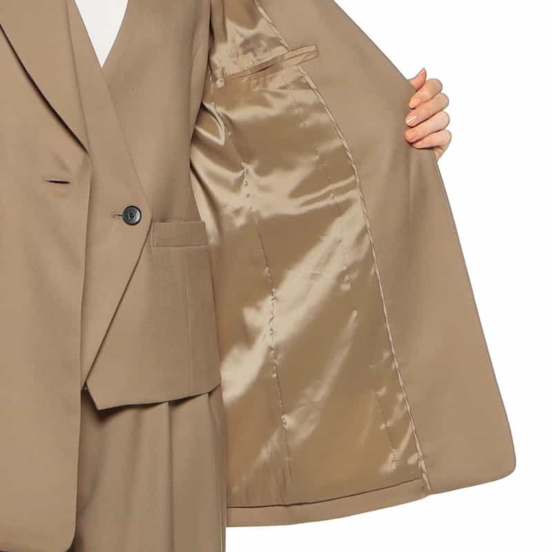 BARNEYS NEW YORK セットアップテーラードジャケット CAMEL
