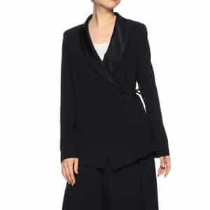 セットアップ サテンカラー ラップジャケット