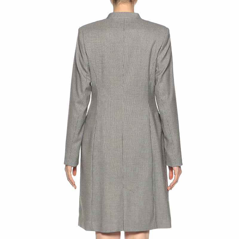 BARNEYS NEW YORK 千鳥格子柄ジャケットドレス GRAY