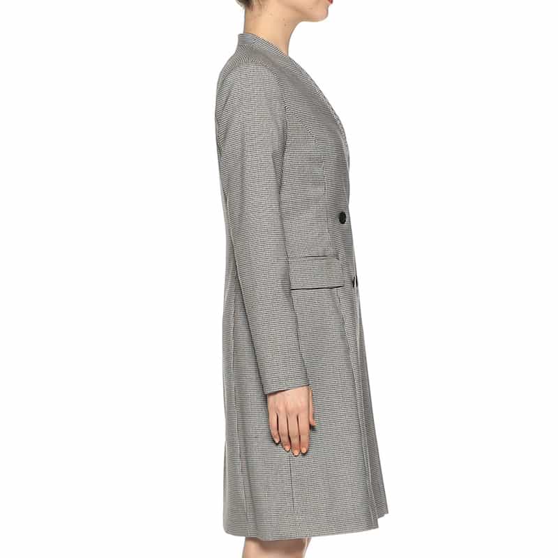 BARNEYS NEW YORK 千鳥格子柄ジャケットドレス GRAY