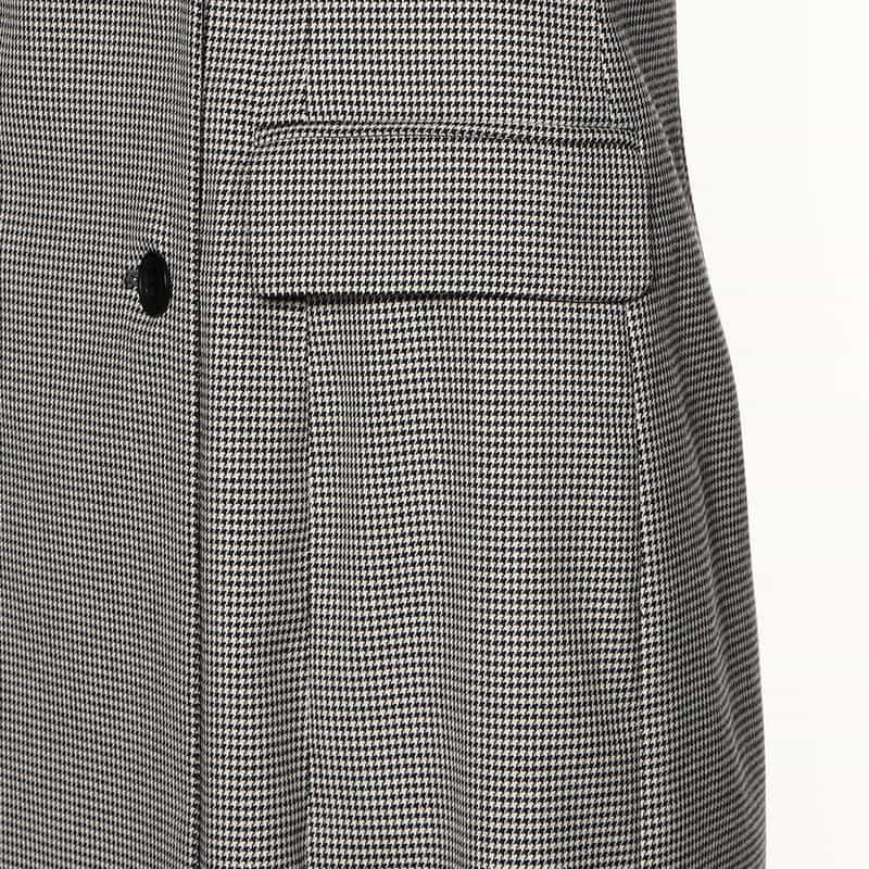 BARNEYS NEW YORK 千鳥格子柄ジャケットドレス GRAY