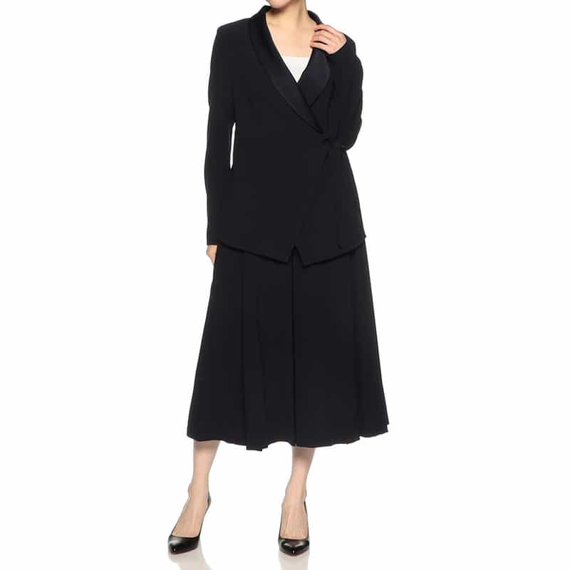 BARNEYS NEW YORK セットアップ クロップドワイドパンツ NAVY