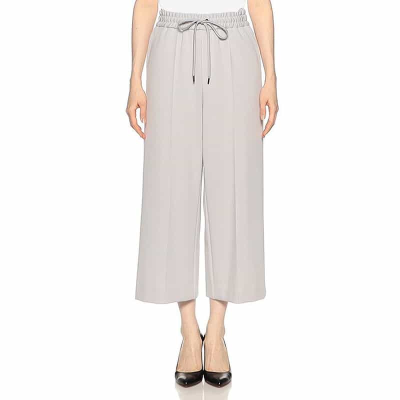 BARNEYS NEW YORK セットアップ ドローストリング クロップドパンツ LIGHT GRAY
