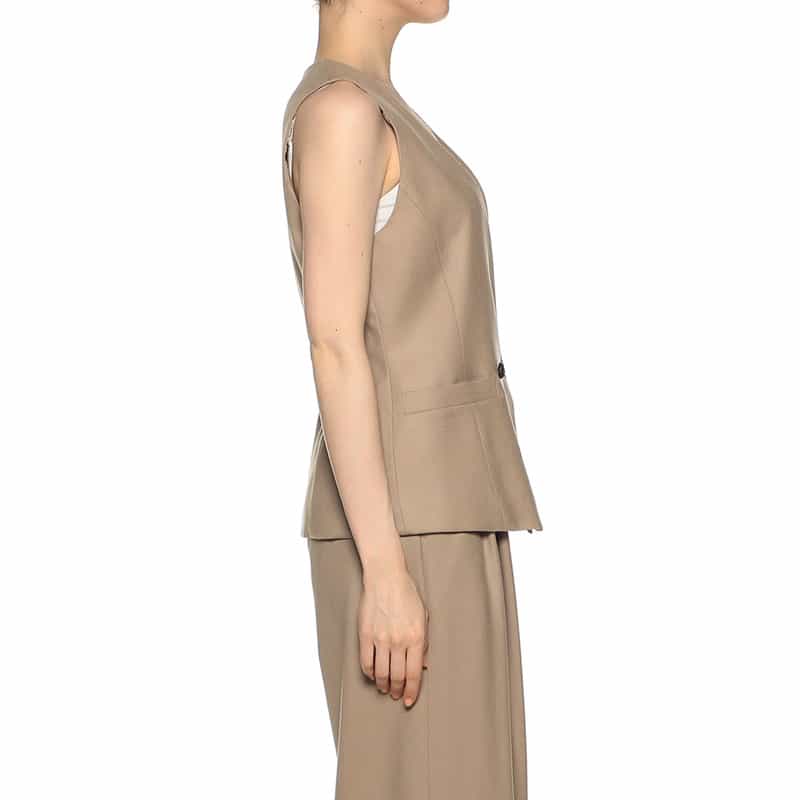 BARNEYS NEW YORK セットアップテーラードベスト CAMEL