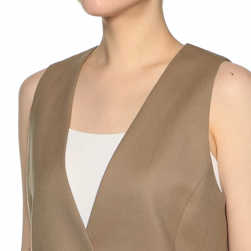 BARNEYS NEW YORK セットアップテーラードベスト CAMEL