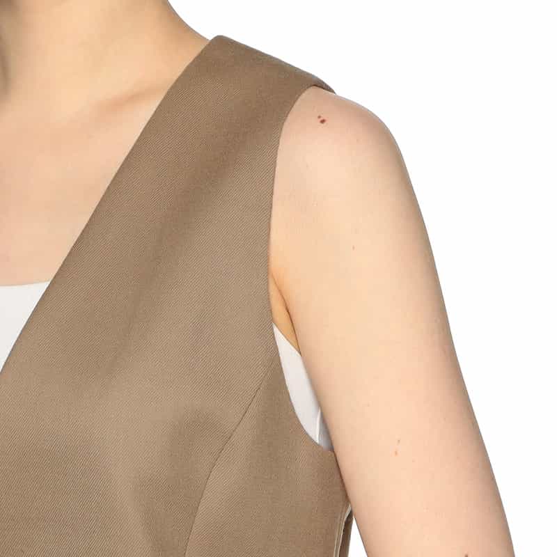 BARNEYS NEW YORK セットアップテーラードベスト CAMEL