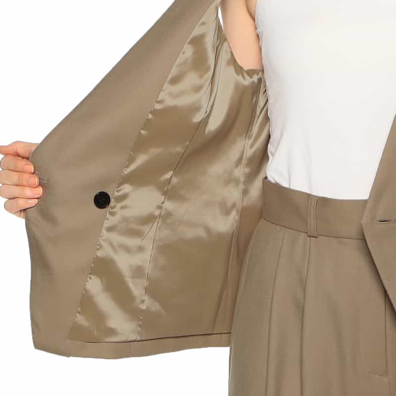 BARNEYS NEW YORK セットアップテーラードベスト CAMEL