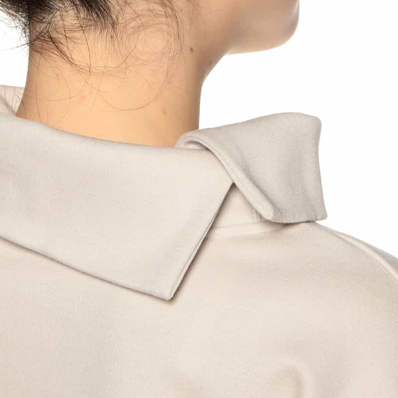 BARNEYS NEW YORK ウォッシャブル セットアップ ワイドロールネックプルオーバー IVORY