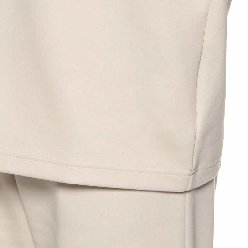 BARNEYS NEW YORK ウォッシャブル セットアップ ワイドロールネックプルオーバー IVORY