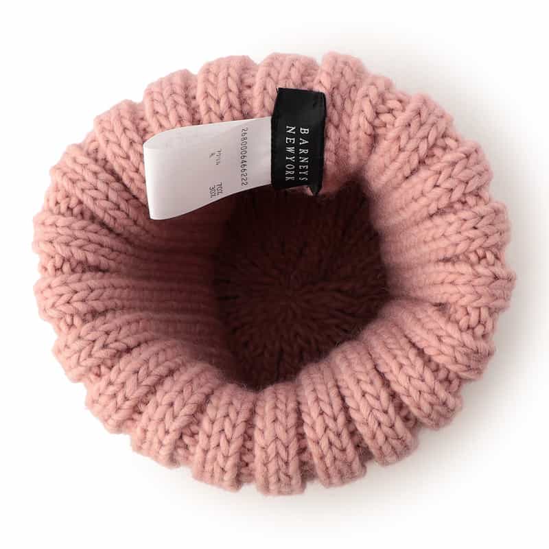 BARNEYS NEW YORK リブニットキャップ PINK