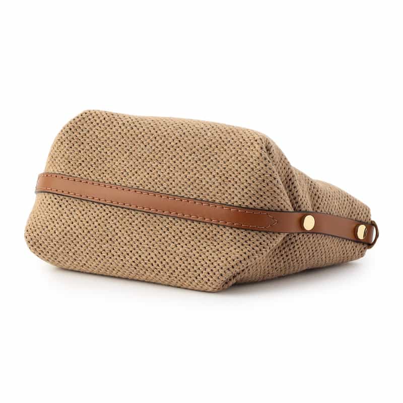 BARNEYS NEW YORK 2WAYキャンバス ミニハンドバッグ BROWN