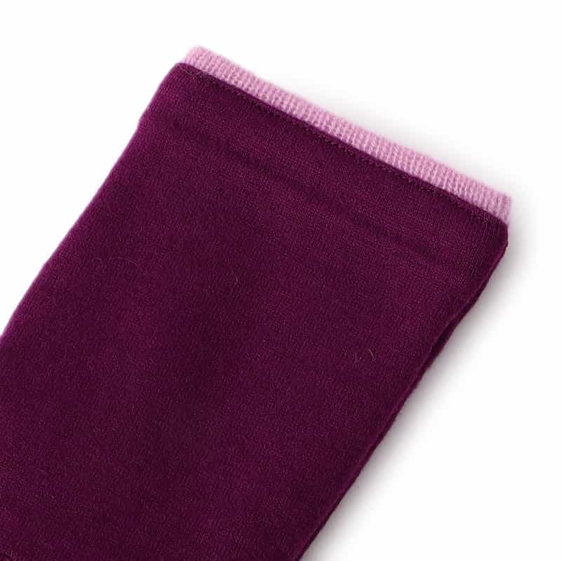 BARNEYS NEW YORK リング刺繍付きグローブ（タッチパネル対応） PURPLE