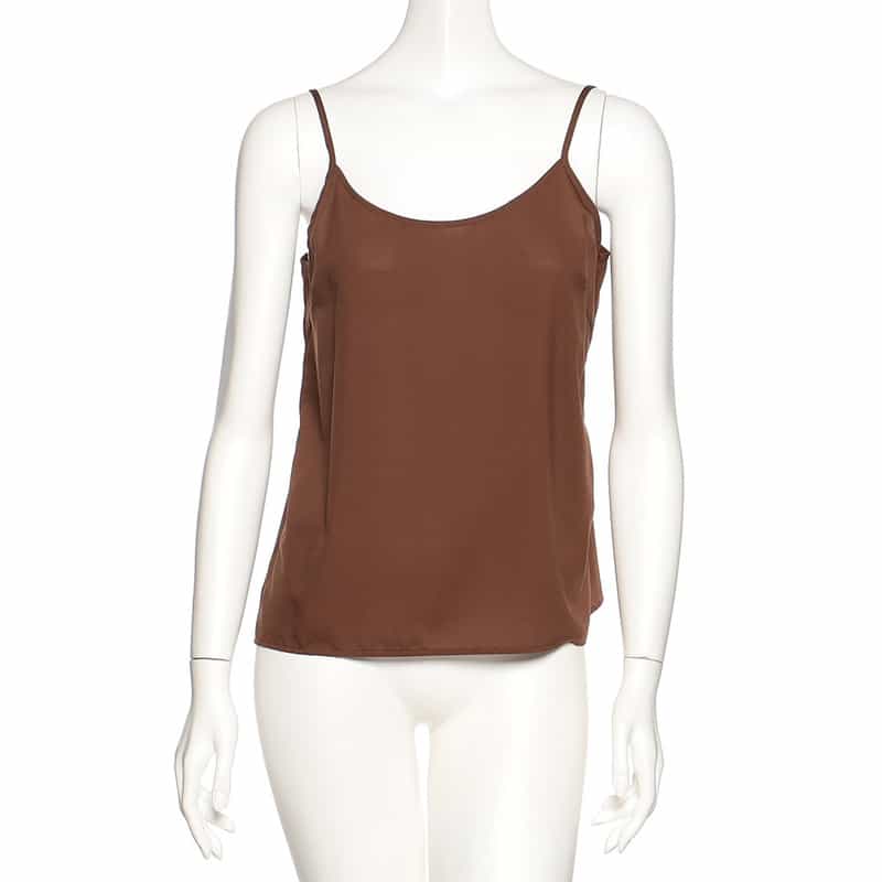 BARNEYS NEW YORK ウォッシャブル 千鳥格子柄プリント シアー素材ボウタイブラウス （キャミソール付き） BROWN