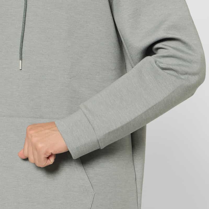 BARNEYS NEW YORK ダンボールニット素材フーデッドニットプルオーバー LIGHT GRAY