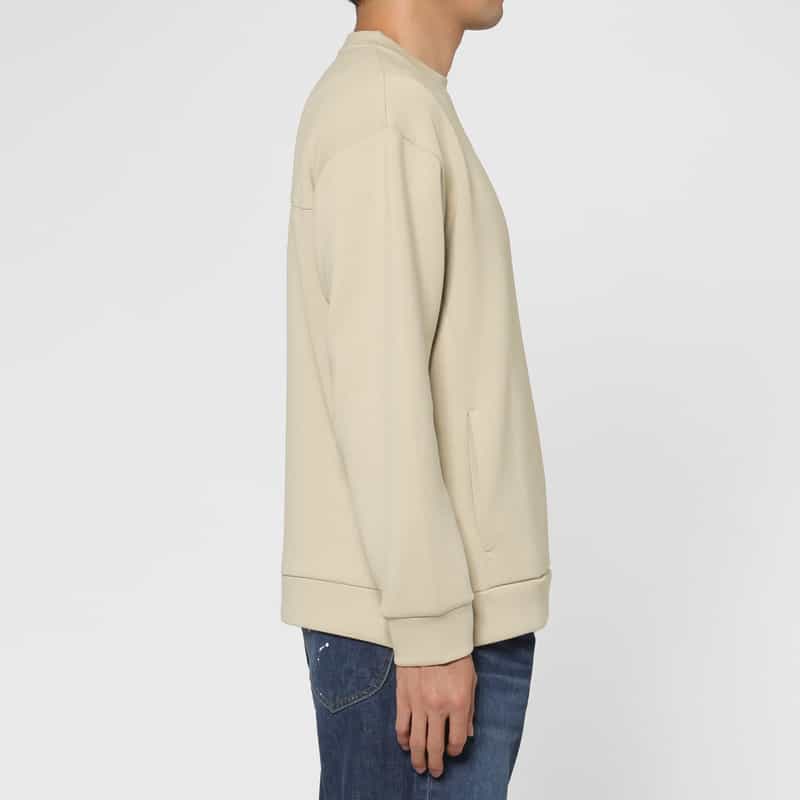 BARNEYS NEW YORK ダンボールニット素材クルーネックニットプルオーバー BEIGE