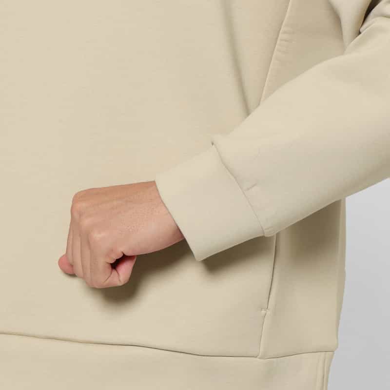 BARNEYS NEW YORK ダンボールニット素材クルーネックニットプルオーバー BEIGE