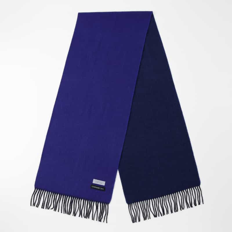 BARNEYS NEW YORK カシミヤ100％スカーフ（30×164） BLUE