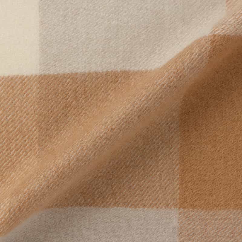 BARNEYS NEW YORK カシミヤ100％チェック柄スカーフ（30×164） BEIGE