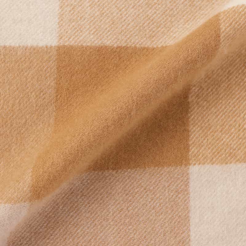 BARNEYS NEW YORK カシミヤ100％チェック柄スカーフ（60×180） BEIGE