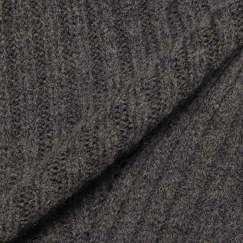 BARNEYS NEW YORK ウォッシャブル ボトルネック ニットプルオーバー GRAY