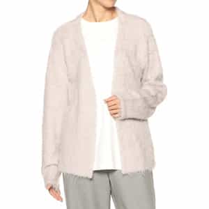 ウォッシャブル フェザーニットカーディガン