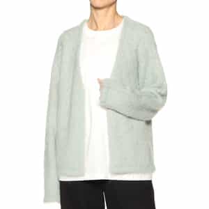 ウォッシャブル フェザーニットカーディガン