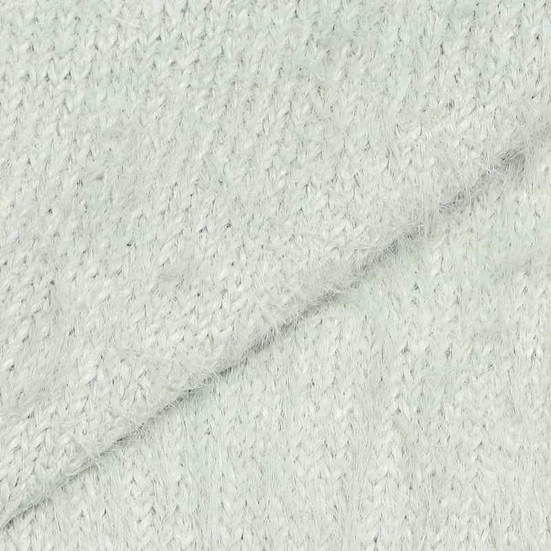 BARNEYS NEW YORK ウォッシャブル フェザーニットカーディガン LIGHT GREEN