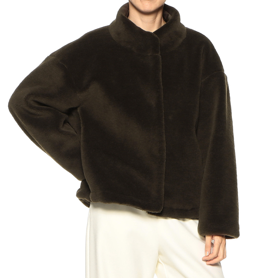 リバーシブル ボアブルゾン