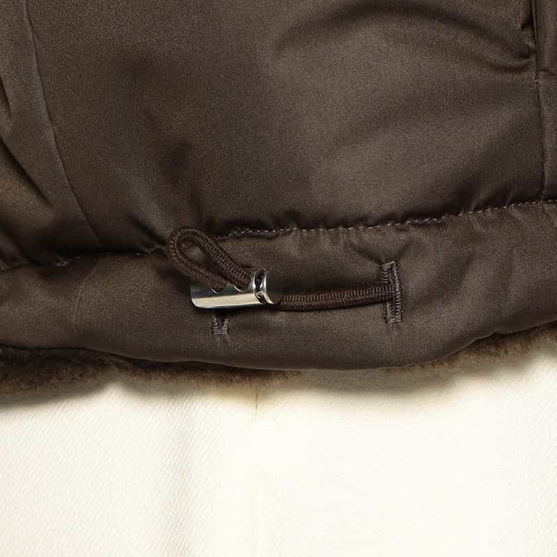 BARNEYS NEW YORK リバーシブル ボアブルゾン DARK BROWN