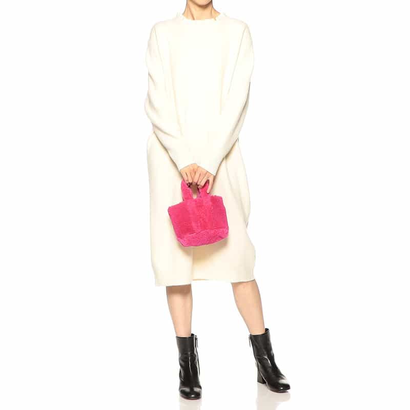 CARUS ムートン2WAYミニトートバッグ PINK