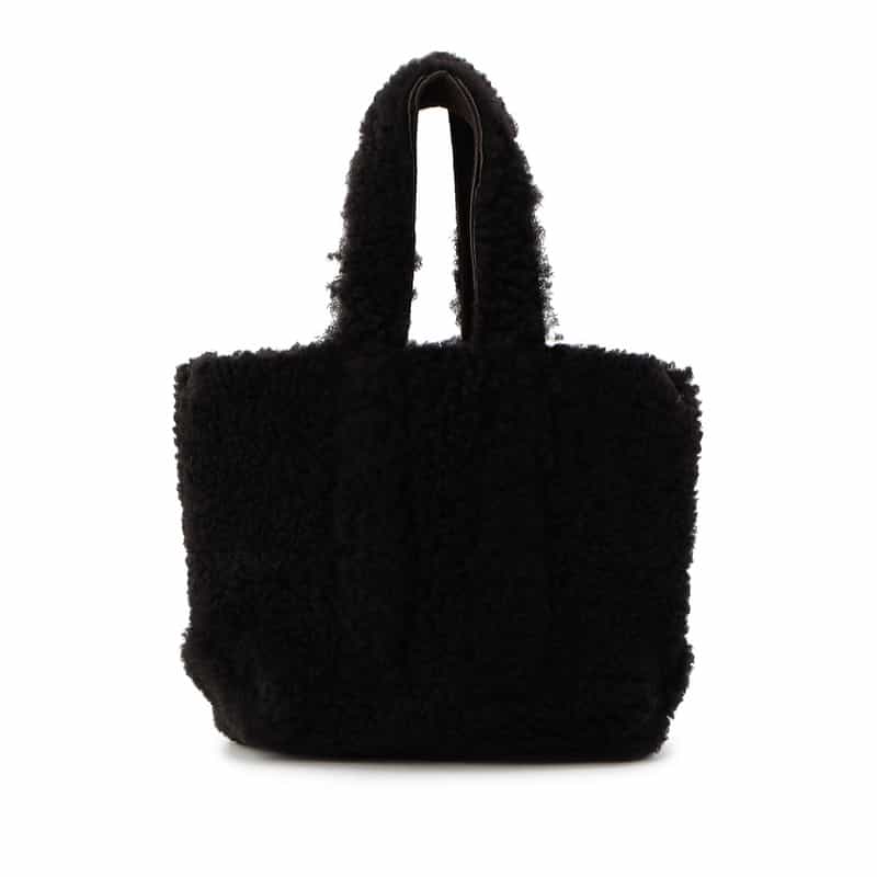 CARUS ムートン2WAYミニトートバッグ DARK BROWN