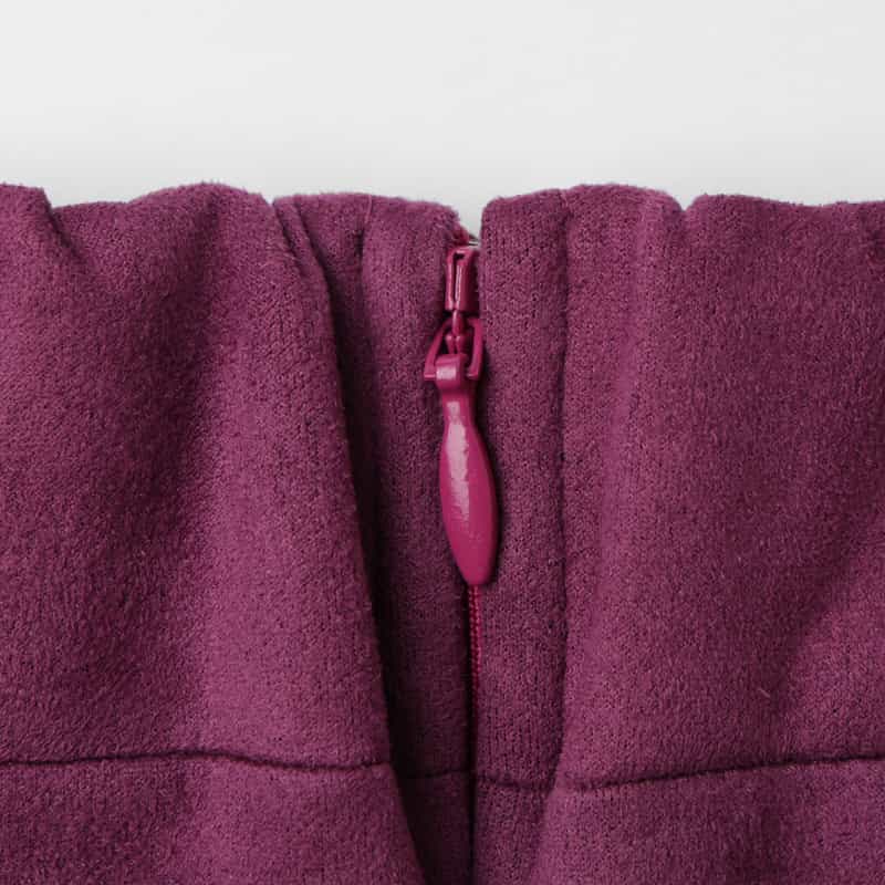 BARNEYS NEW YORK ダンボールニット素材スエードスカート PINK