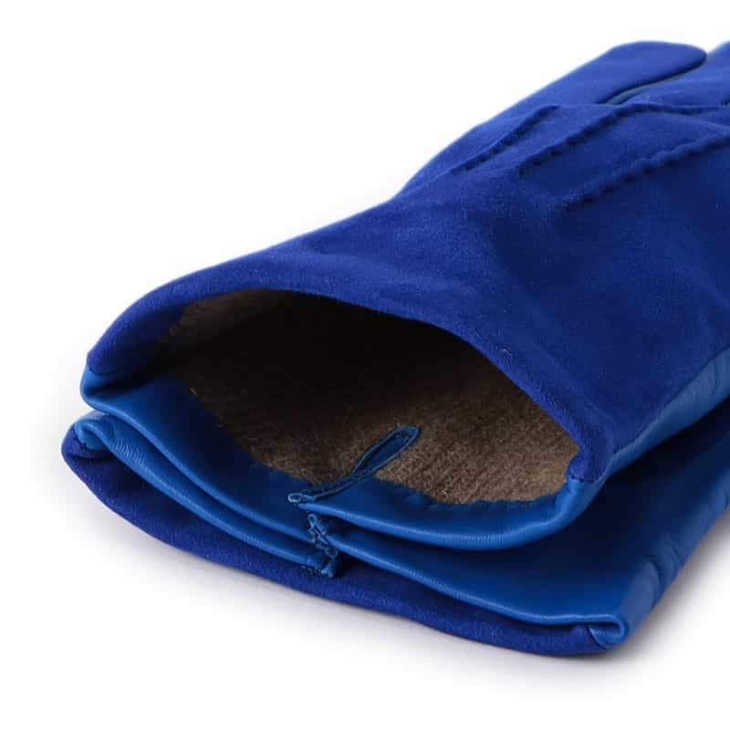 BARNEYS NEW YORK レザーグローブ（タッチパネル対応） BLUE