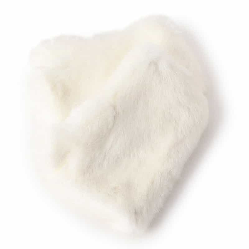 BARNEYS NEW YORK エコファー フィンガーレスグローブ IVORY